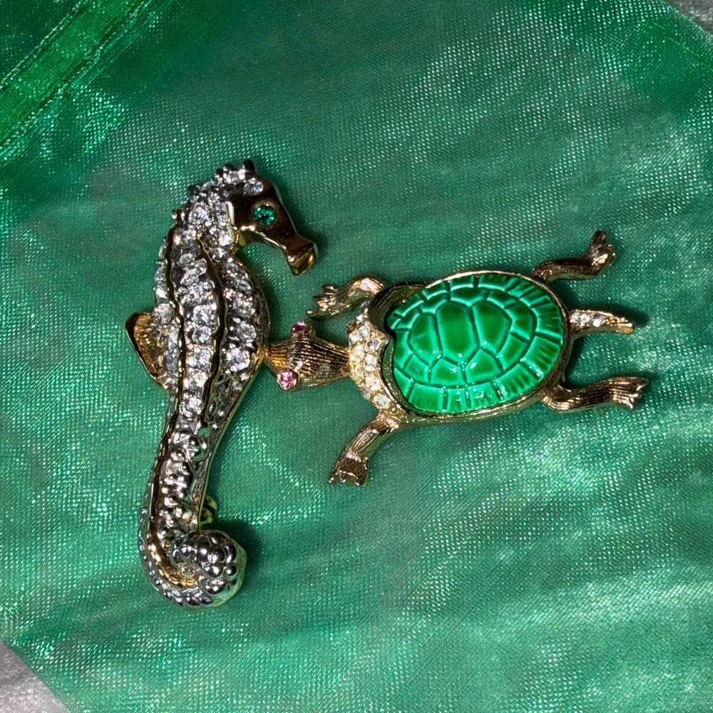 Vintage Sea Animal brooches